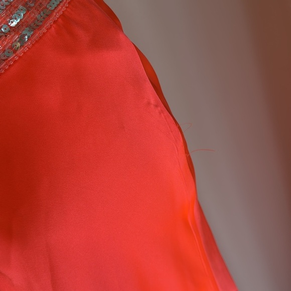 Betsy & Adam One-Shoulder Sequin Backless Gown - Picture 8 of 15